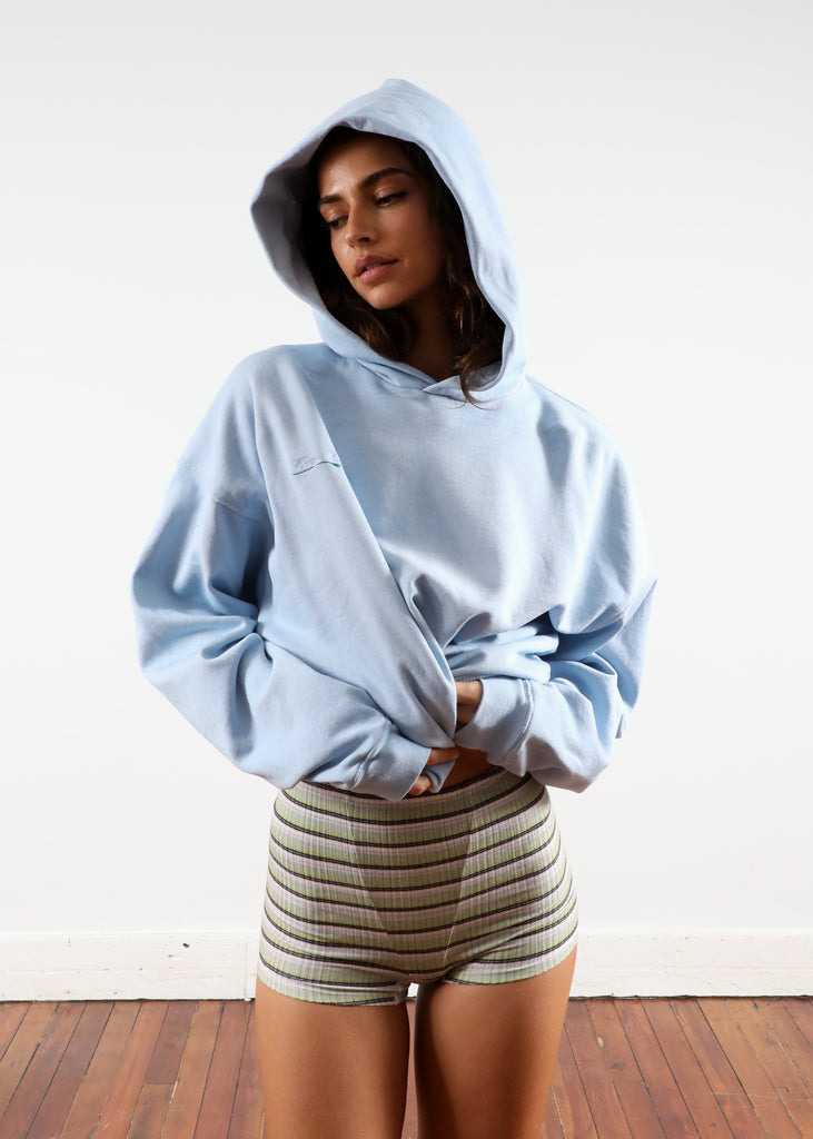 'Washed Blue' Pullover Hoodie