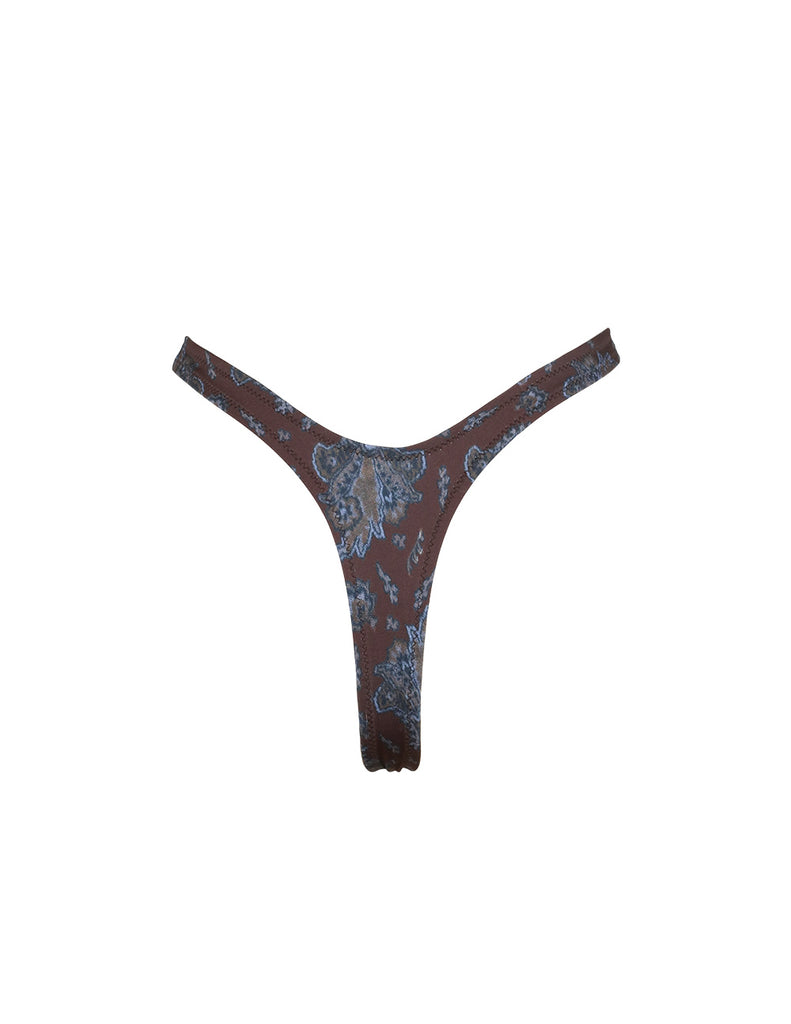 'Madison Ave' High Cut Thong Bottoms