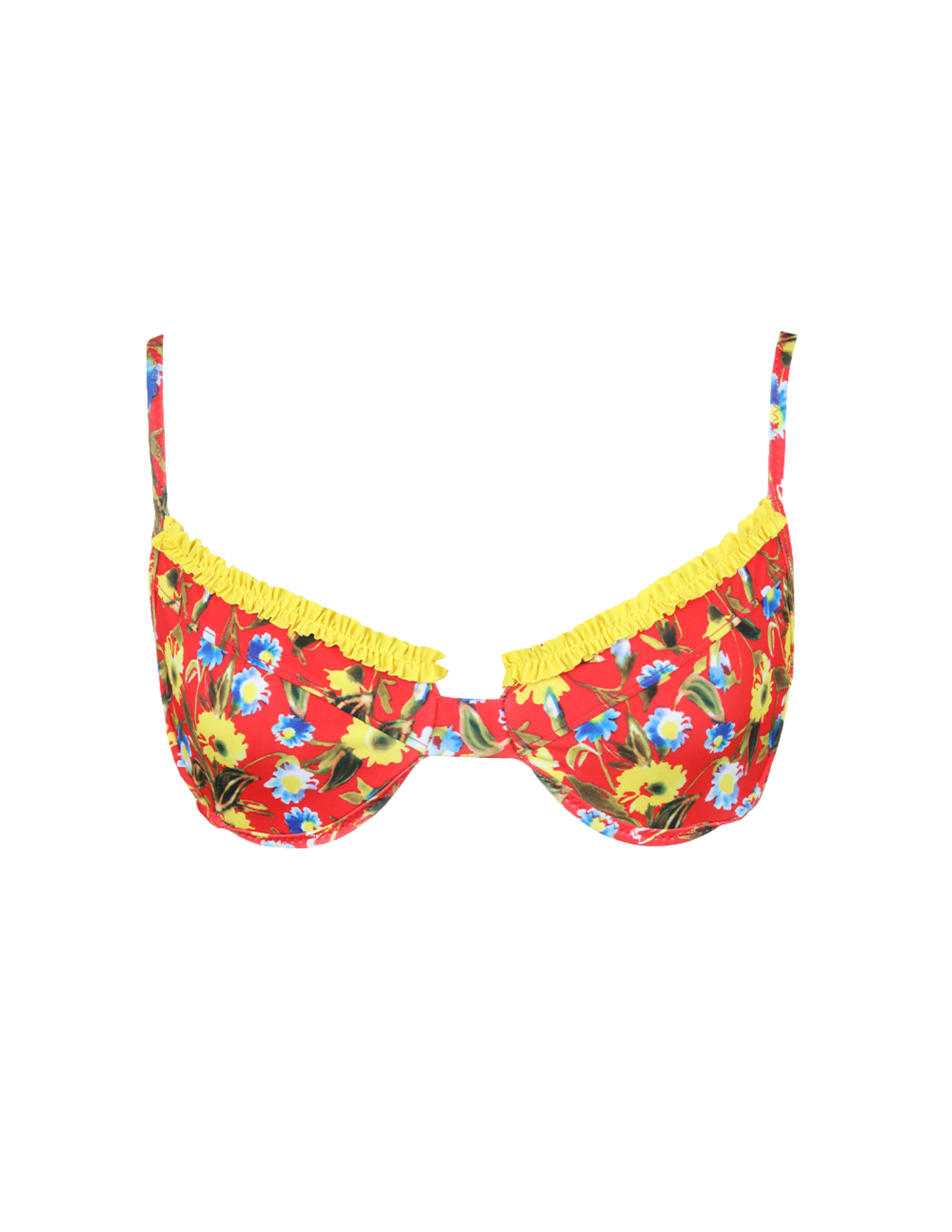 'Rockaway' Ruffled Up Underwire Top
