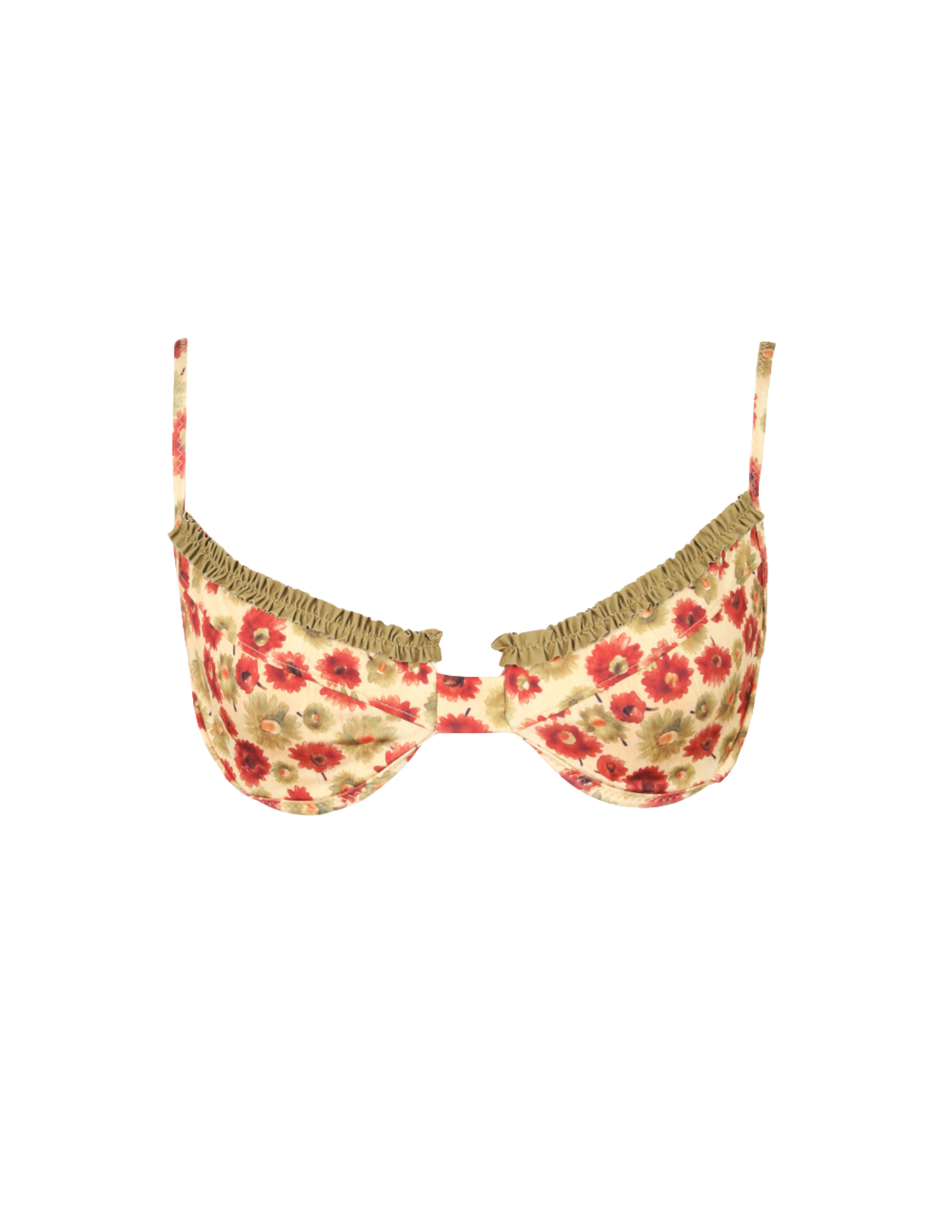 'Little Canal' Ruffled Up Underwire Top