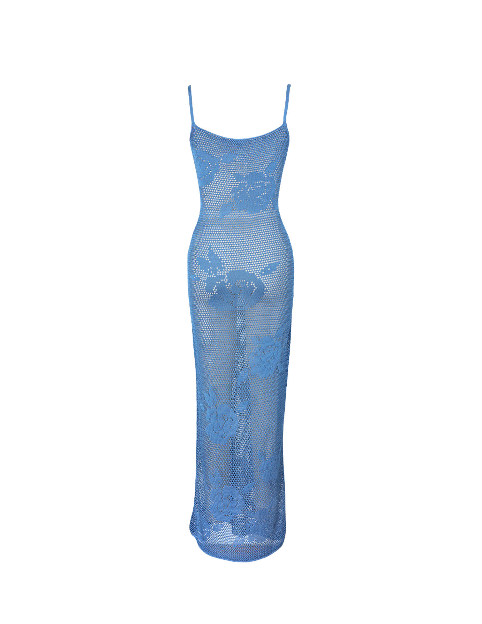 'Blue' Say It With Flowers Knit Dress
