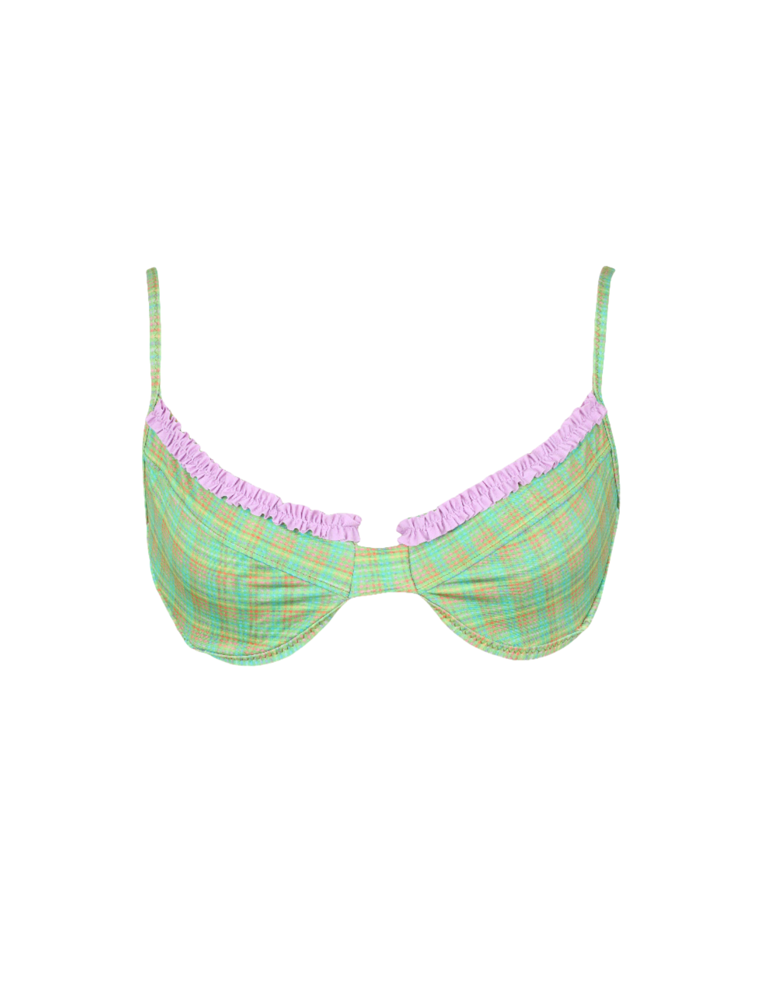 'Mott St' Ruffled Up Underwire Top