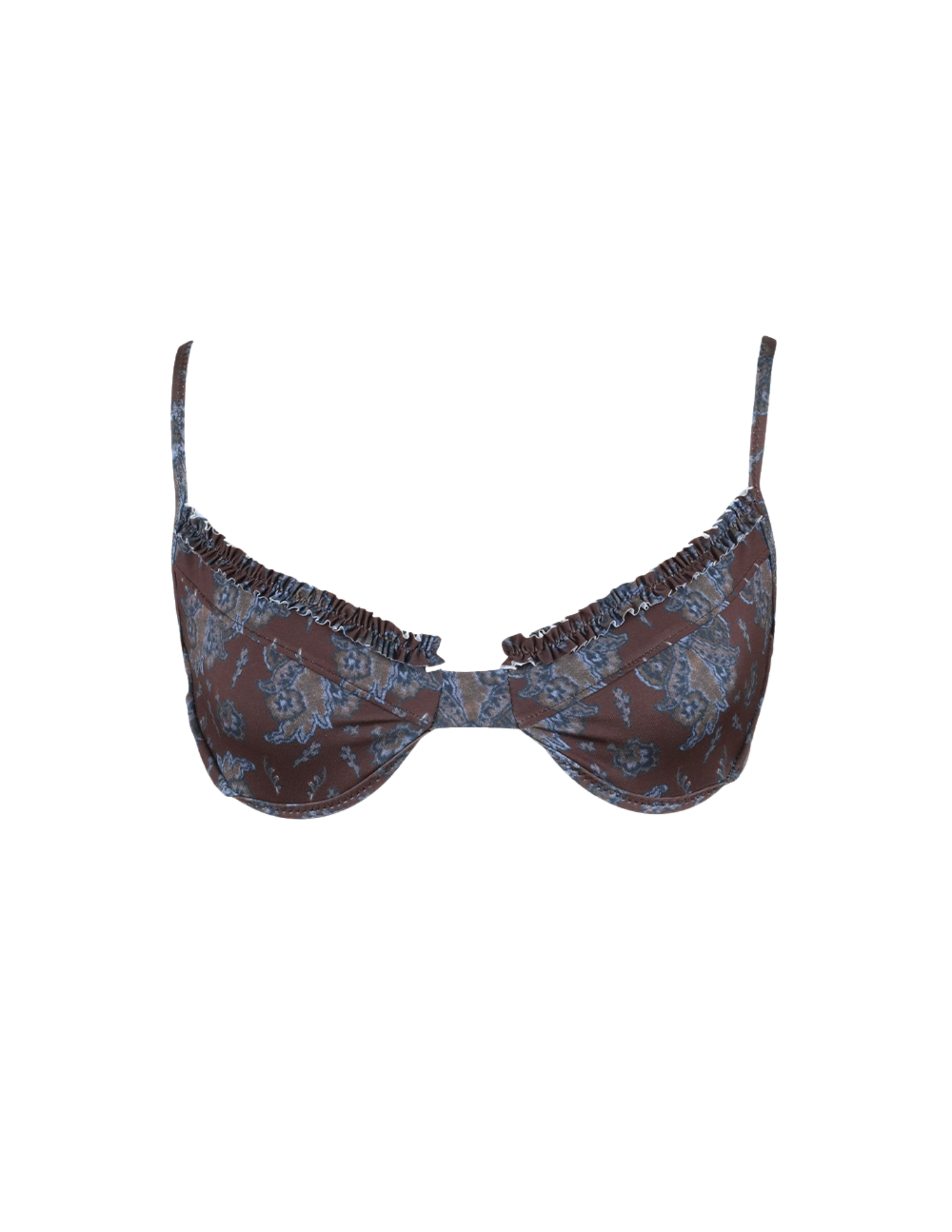 'Madison Ave' Ruffled Up Underwire Top