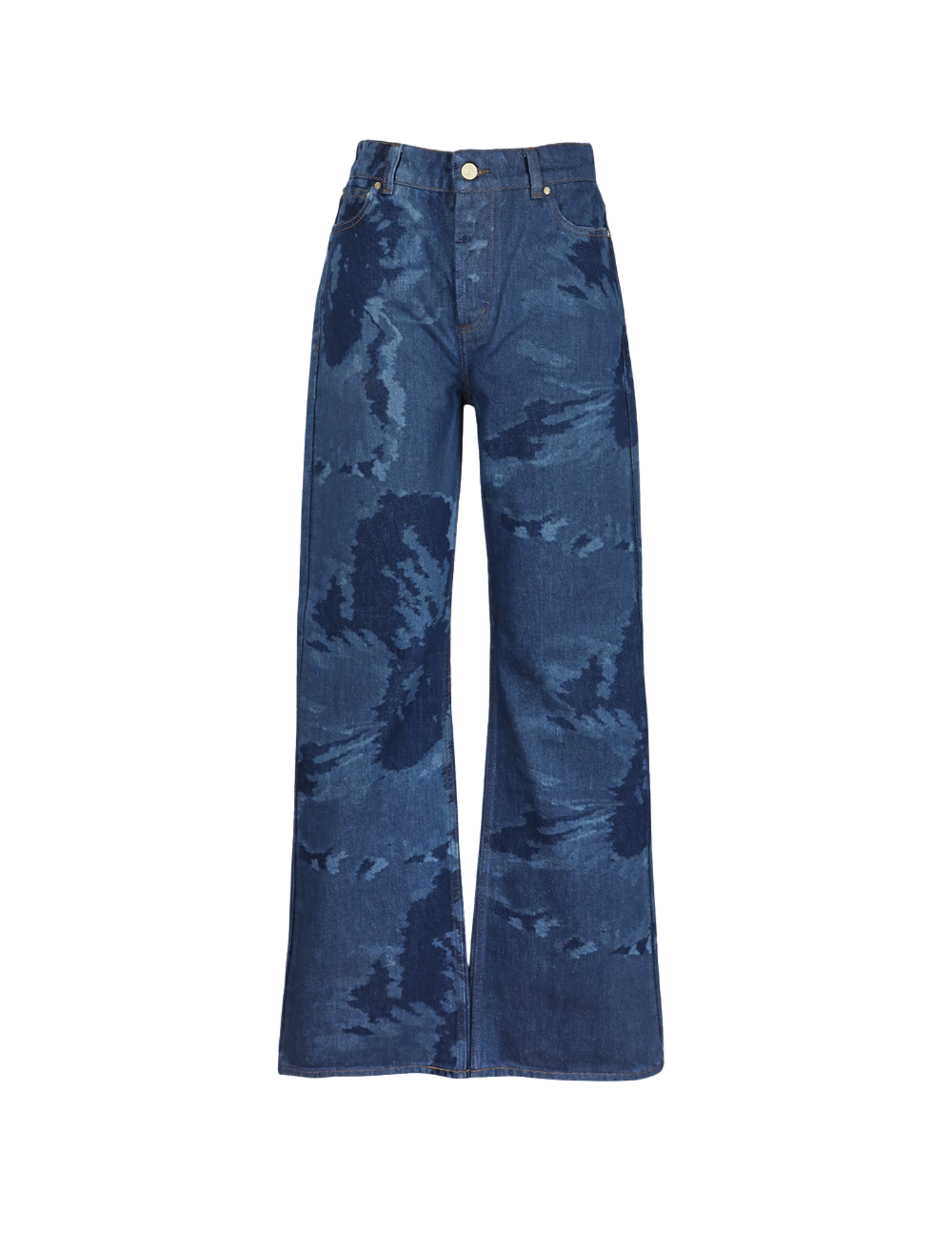 'Laser Floral' Bootcut Denim
