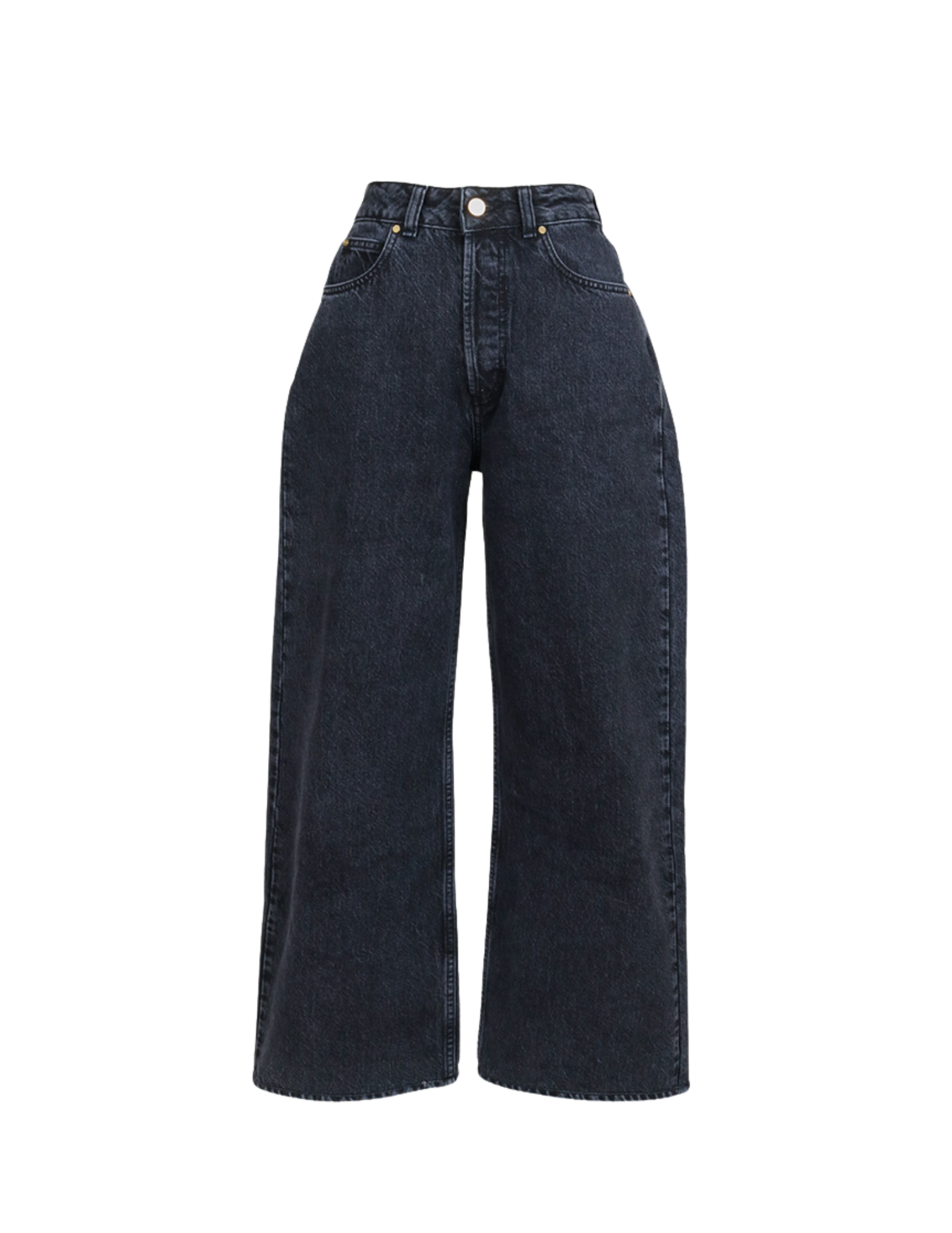 Grey Denim Baggy Leg