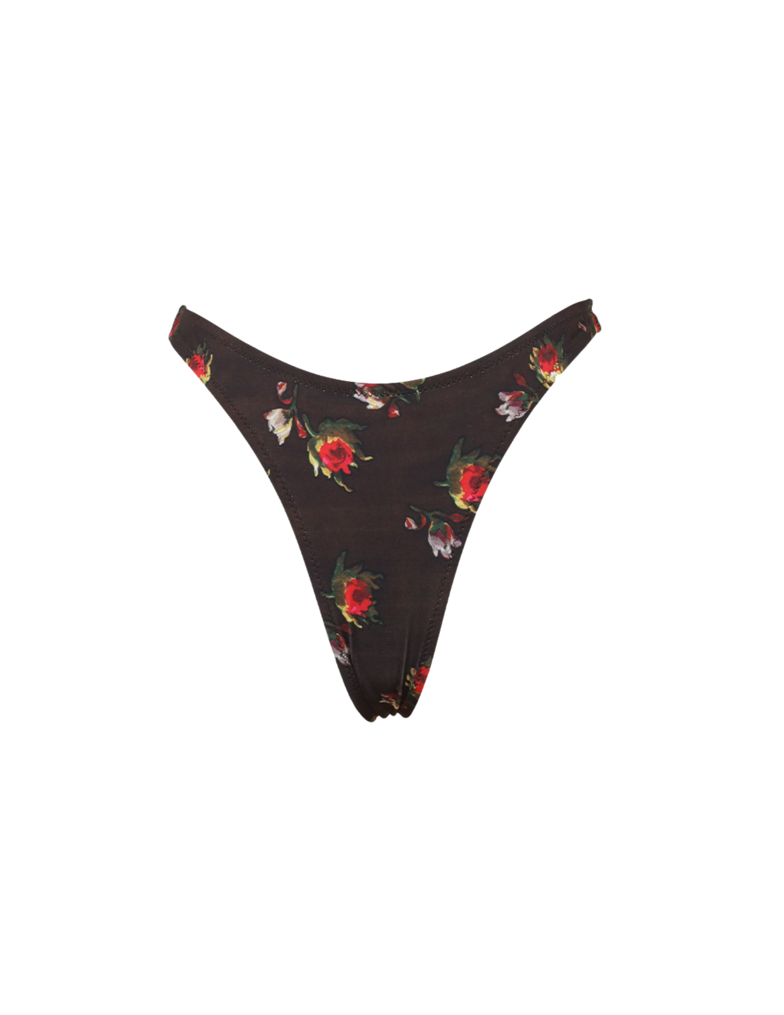 'Hudson St' High Cut Thong Bottoms