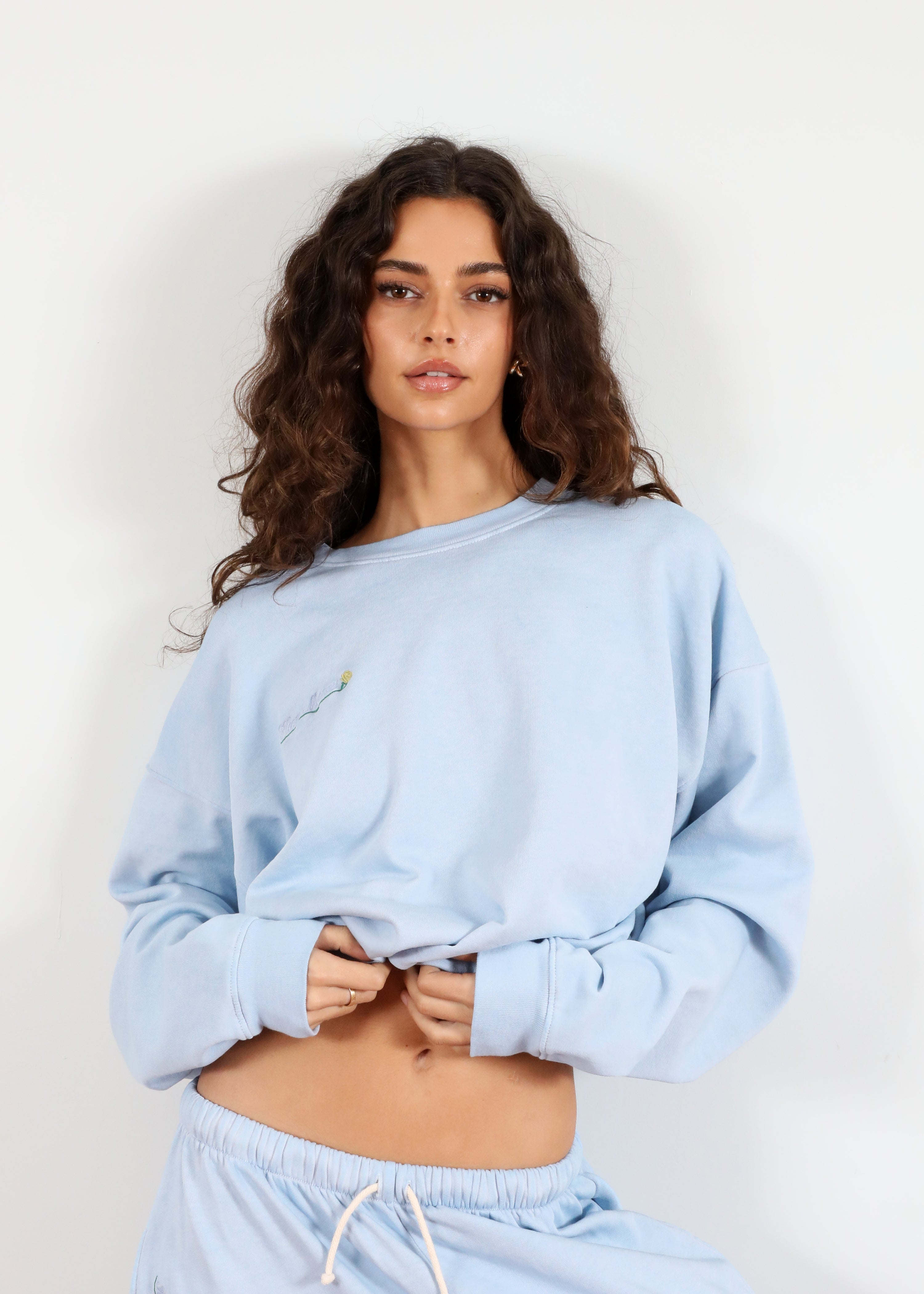 'Washed Blue' Heavy Classic Crewneck