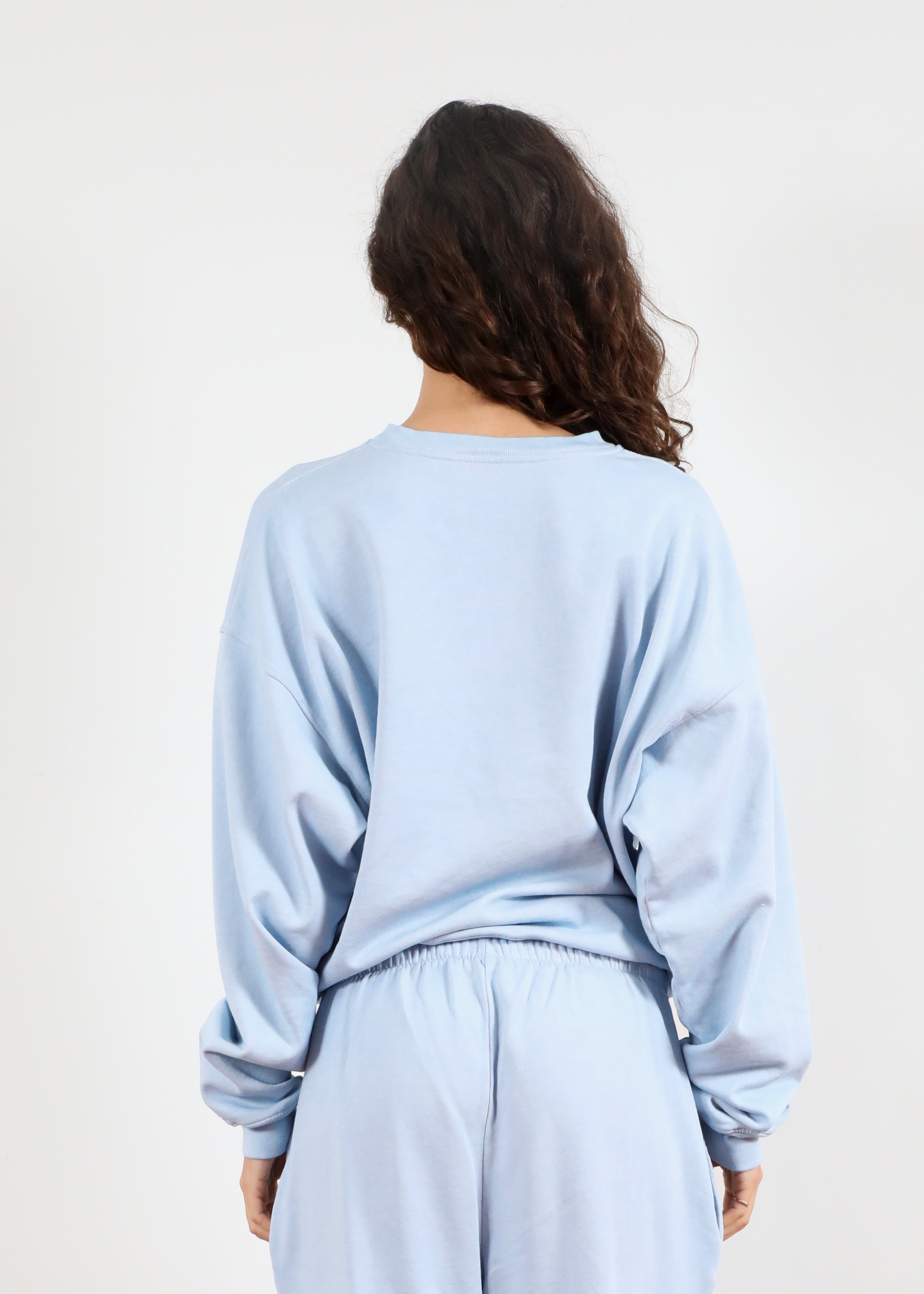 'Washed Blue' Heavy Classic Crewneck