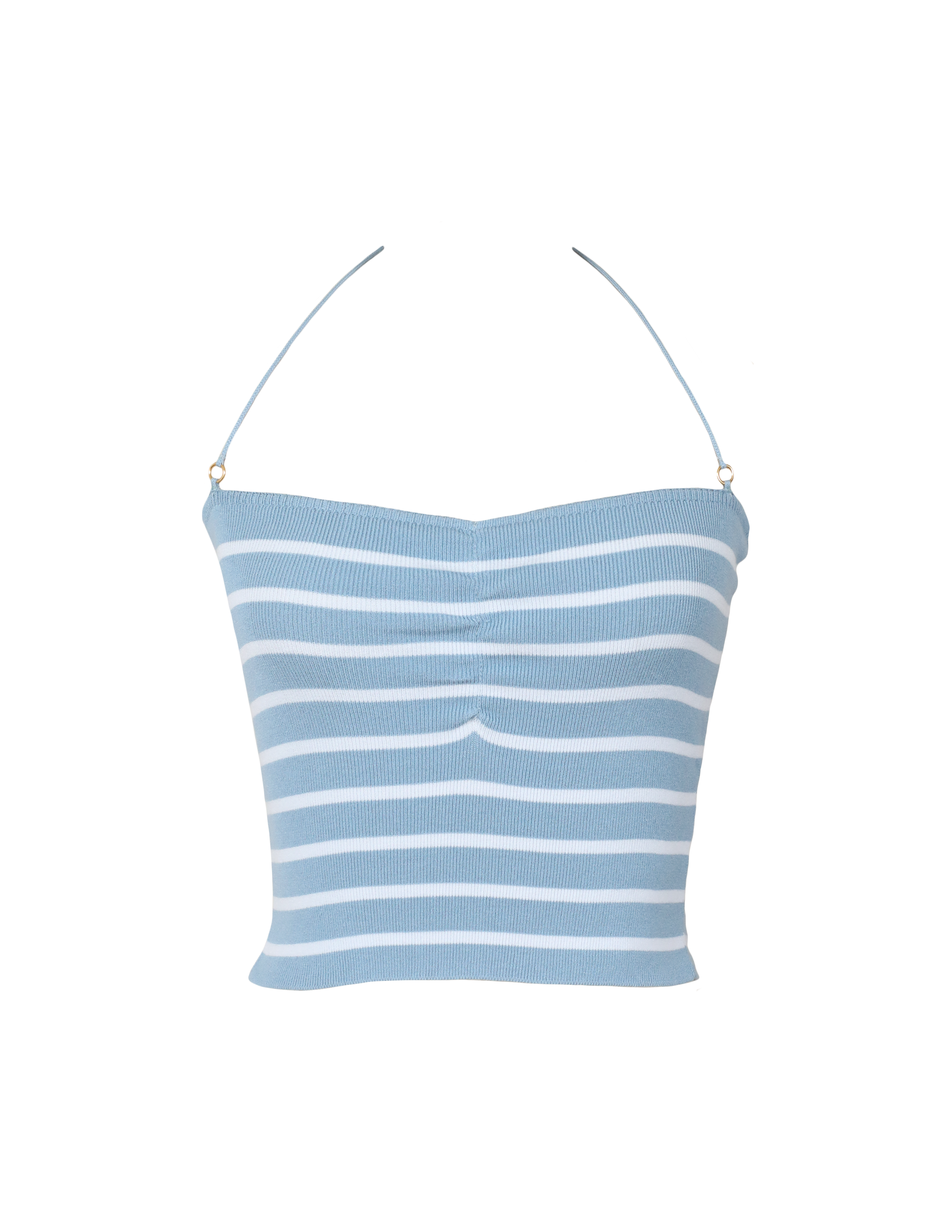 'Baby Blues' Ruched Knit Top