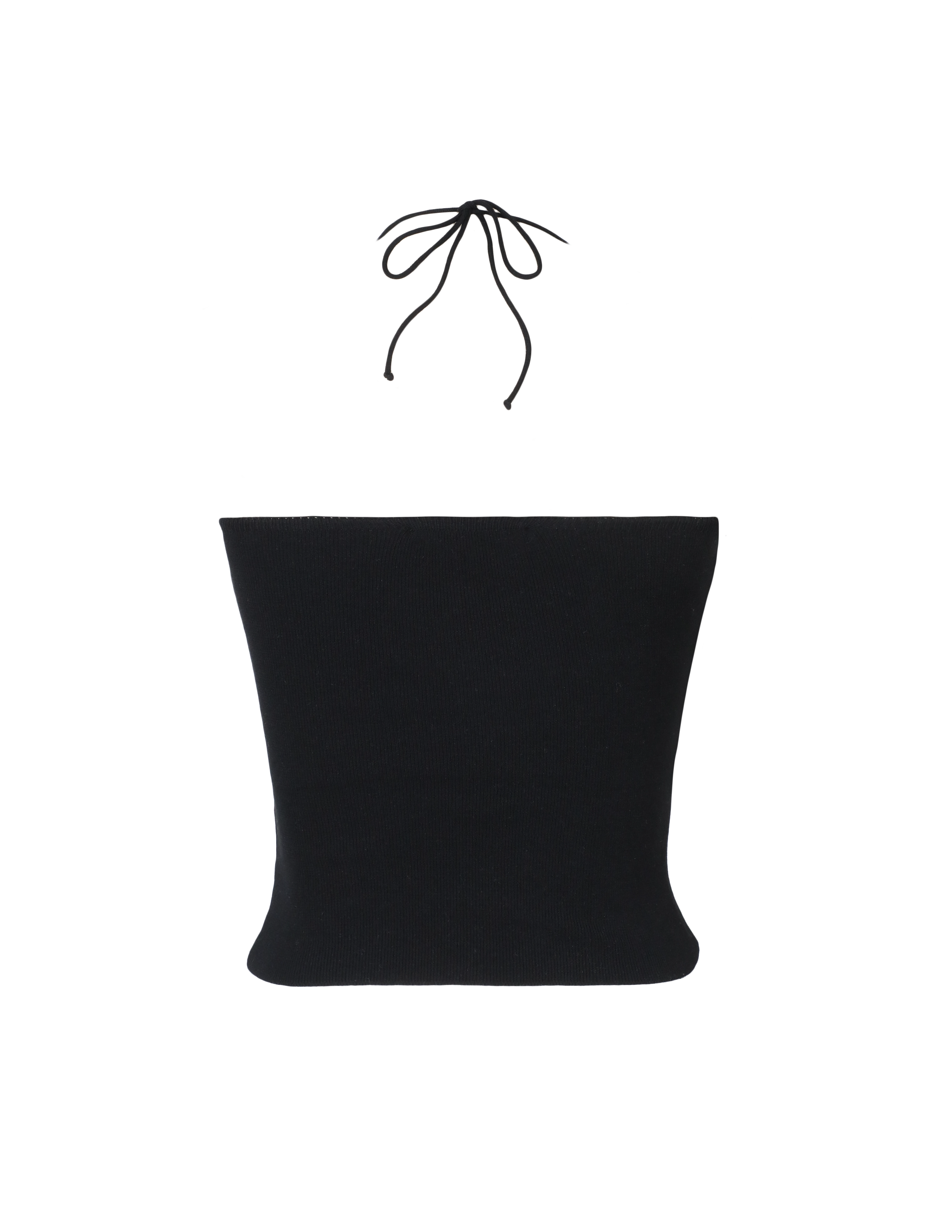 'Black' Ruched Knit Top