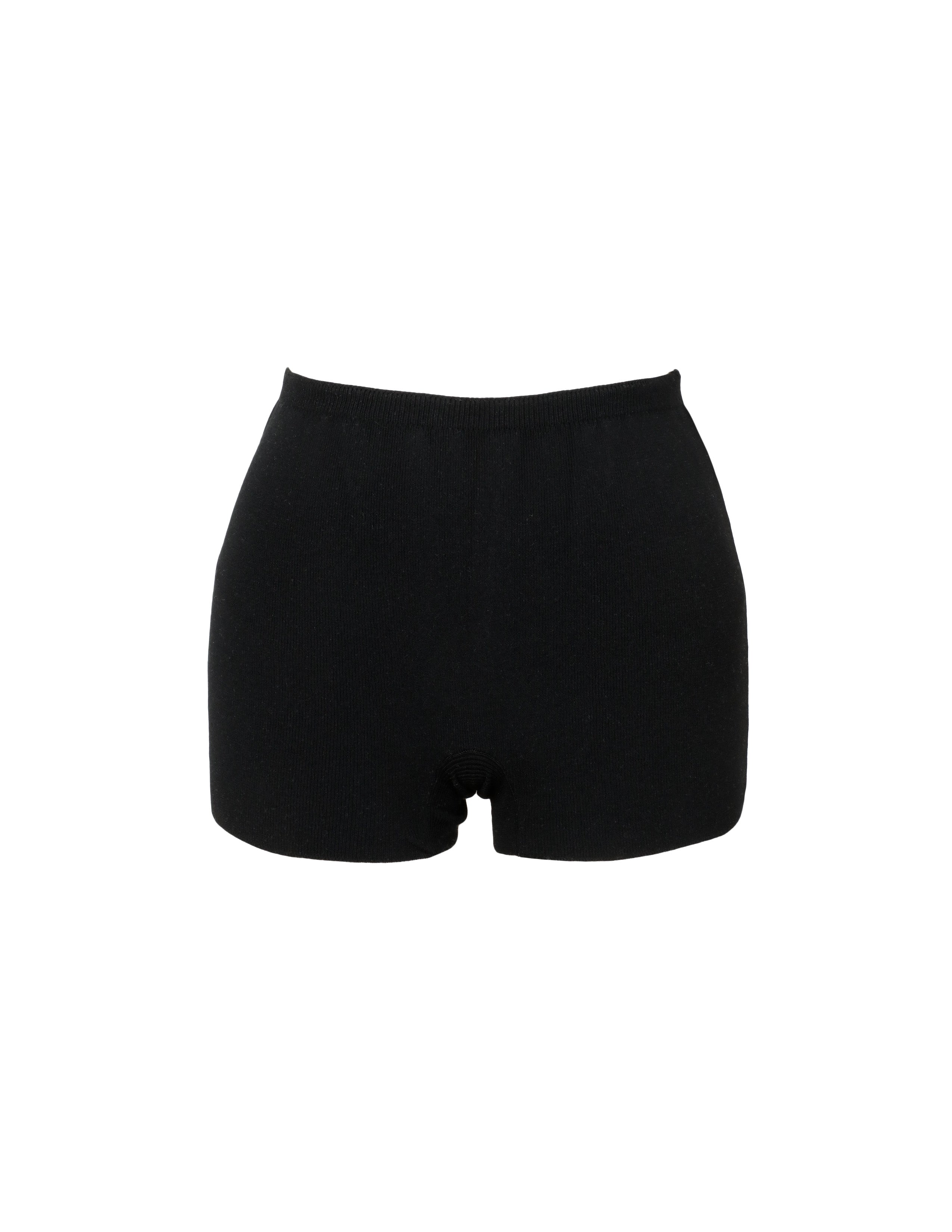 'Black' Bunny Knit Short