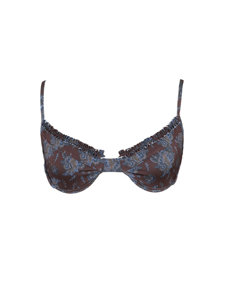 'Madison Ave' Ruffled Up Underwire Top