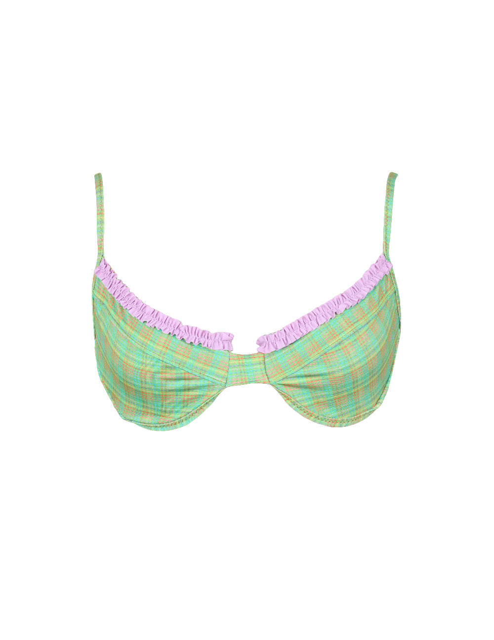 'Mott St' Ruffled Up Underwire Top