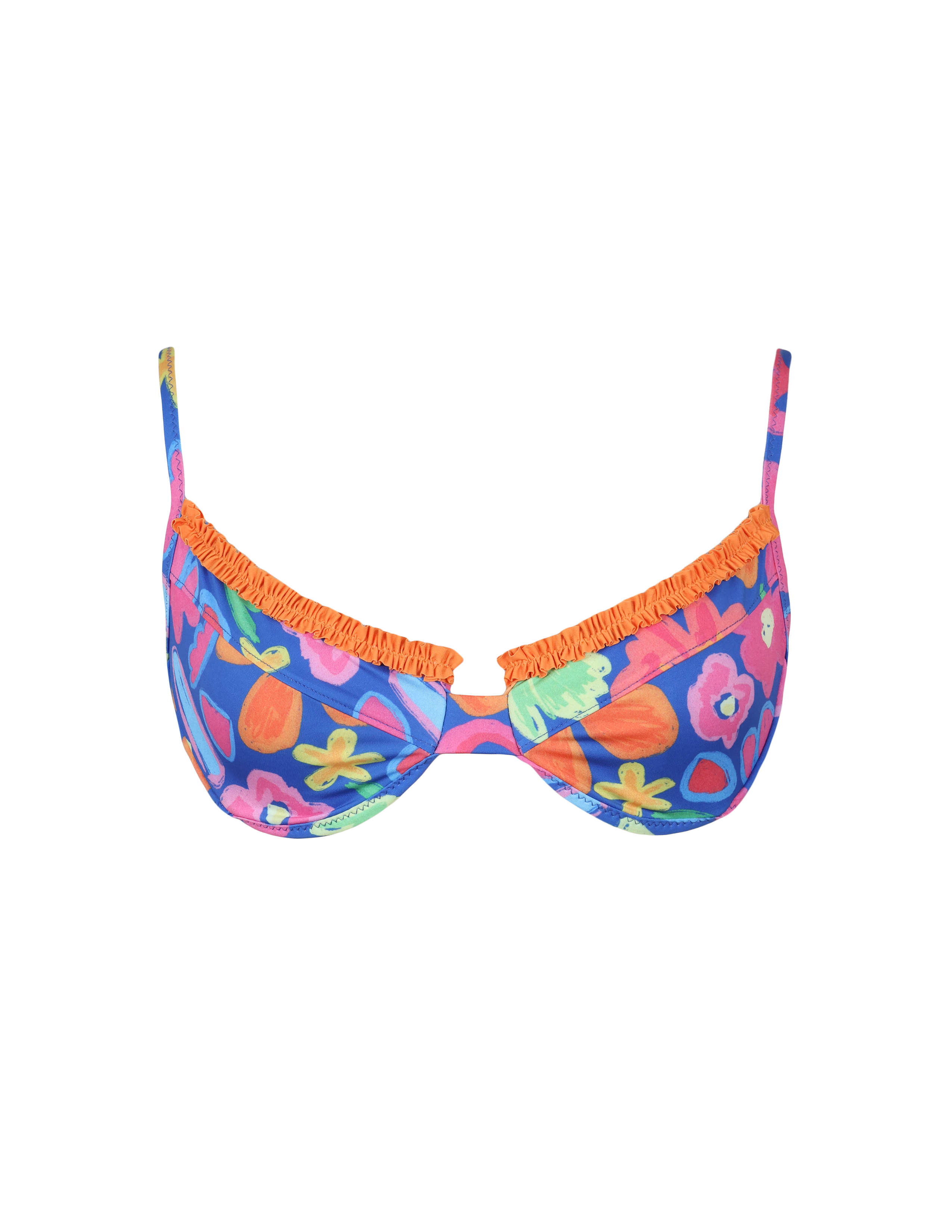 'Out Of My Head' Ruffled Up Underwire Top