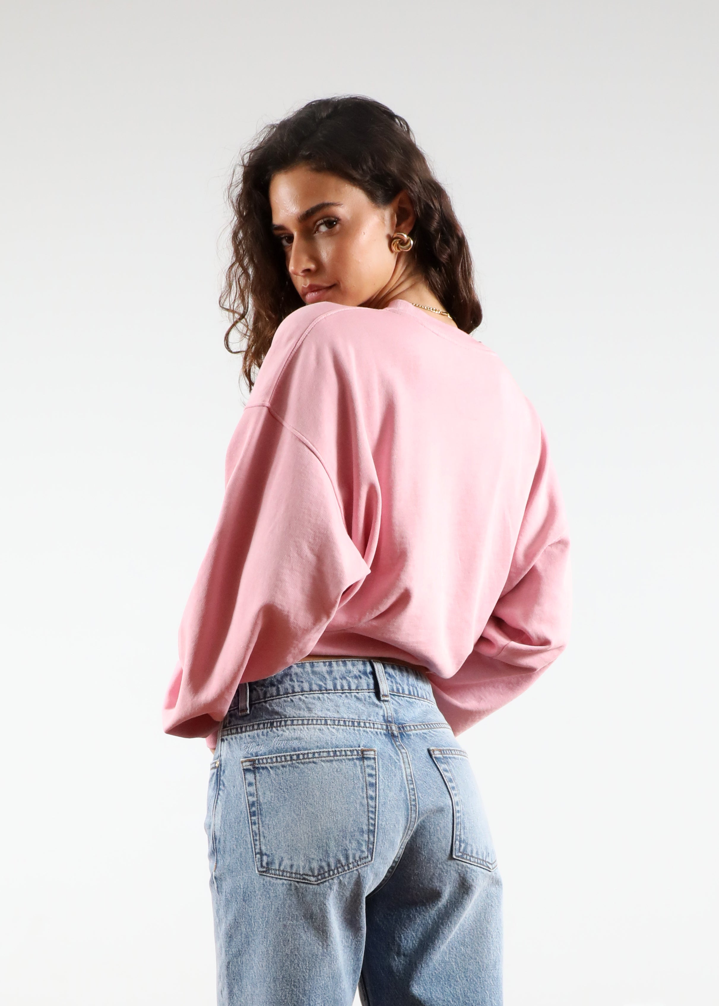 'Washed Pink' Heavy Classic Crewneck