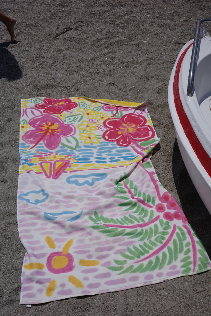 'Beach Scribble' The Honeymooners Towel 2.0