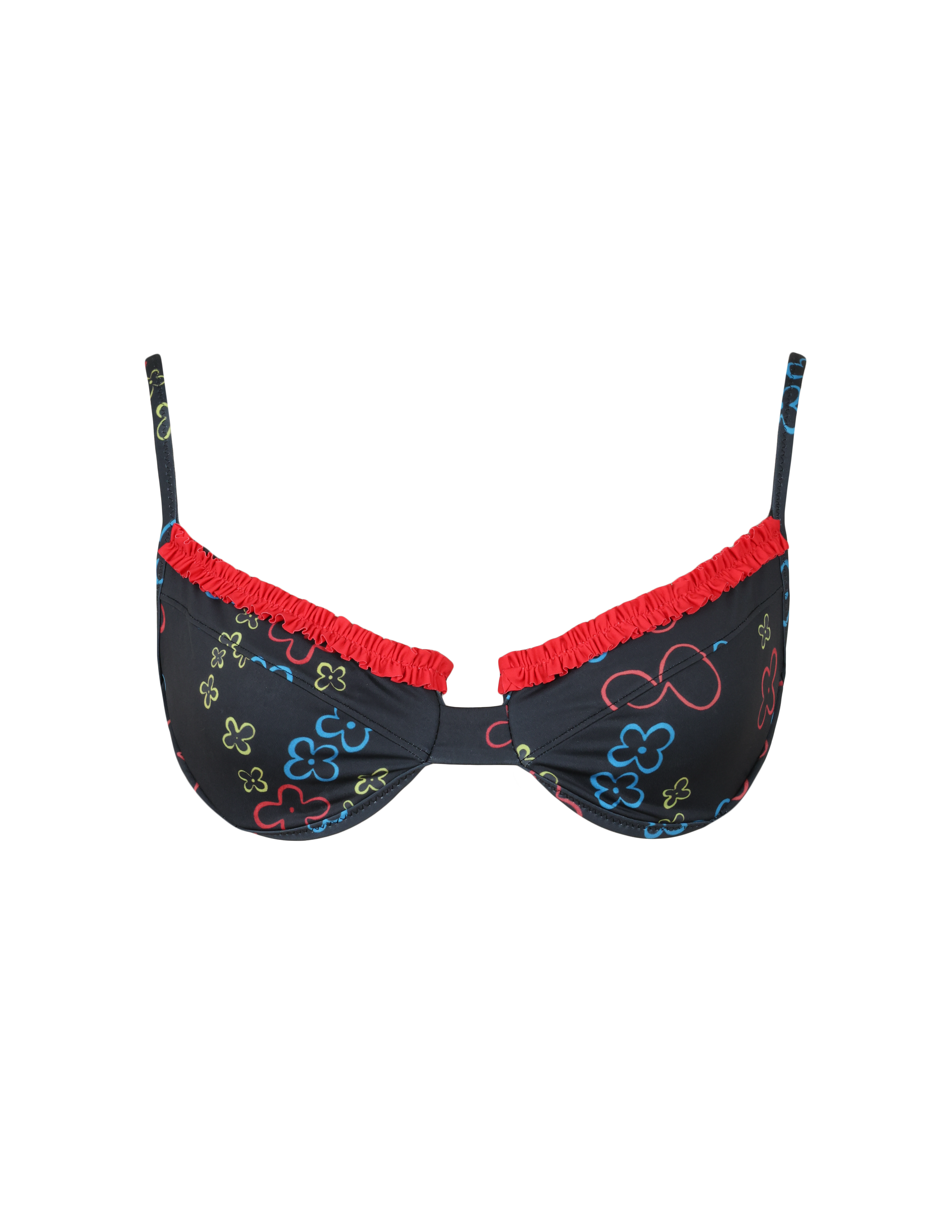 'Red Fish Blue Fish' Ruffled Up Underwire Top