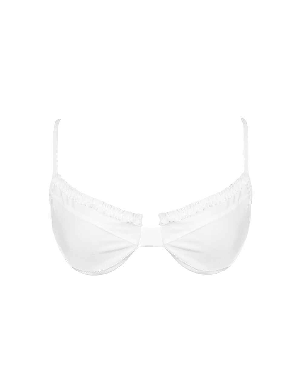 'Runaway Bride' Ruffled Up Underwire Top