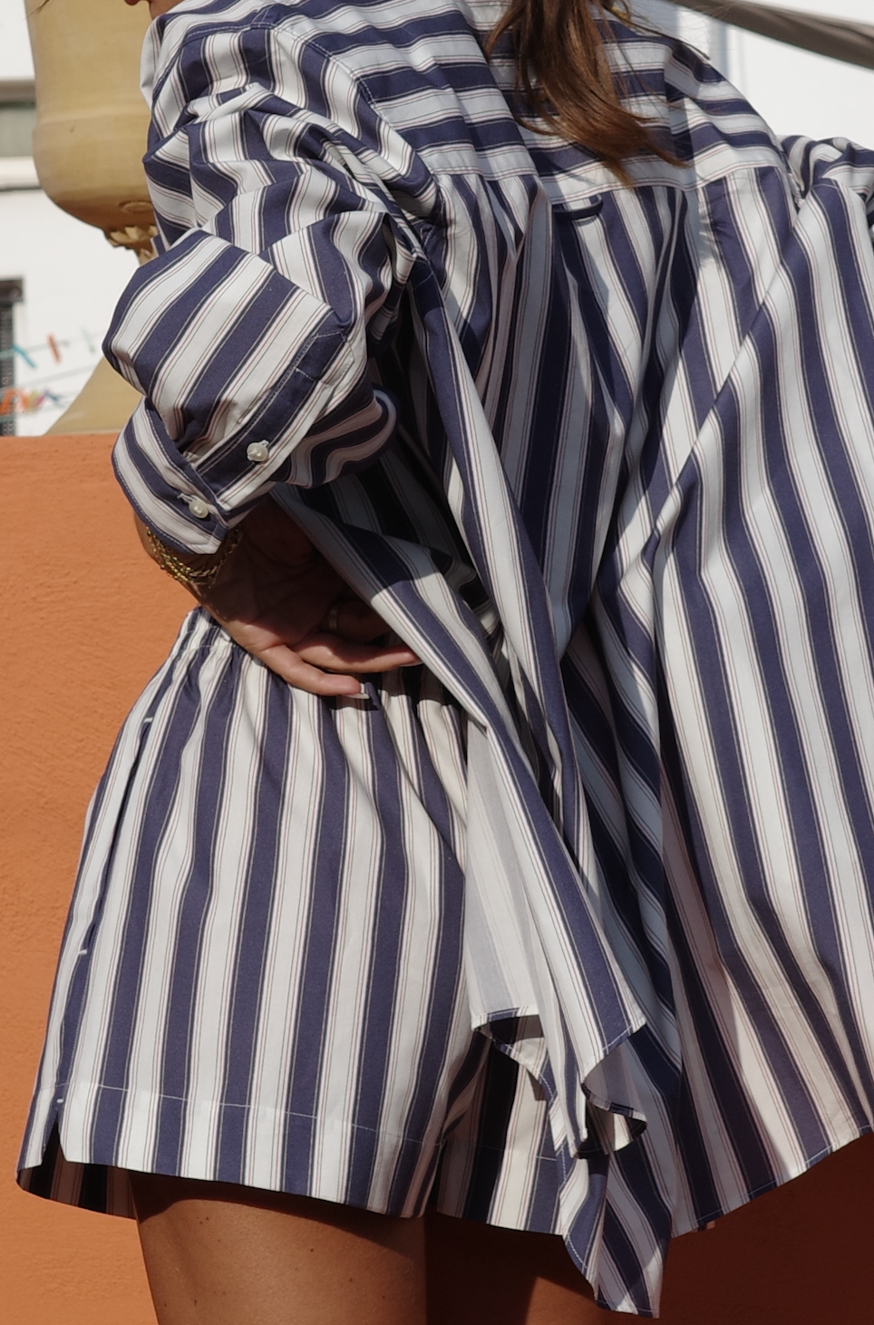 'Navy Stripe' Boxers