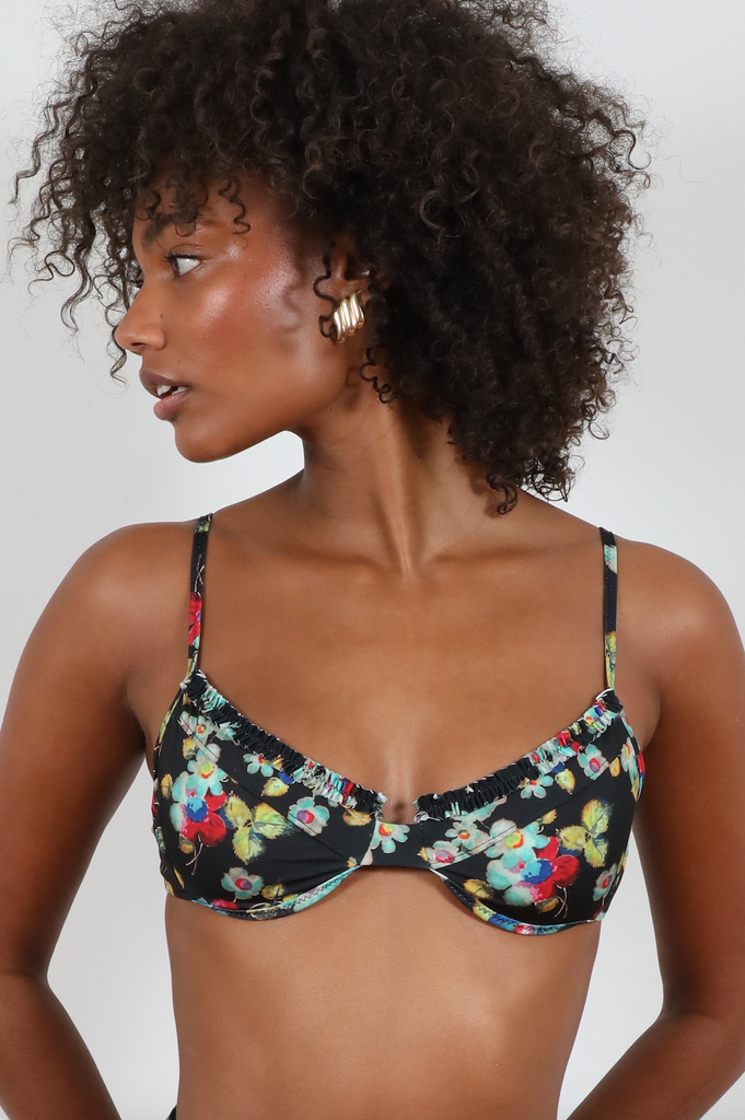 'Avenue C' Ruffled Up Underwire Top