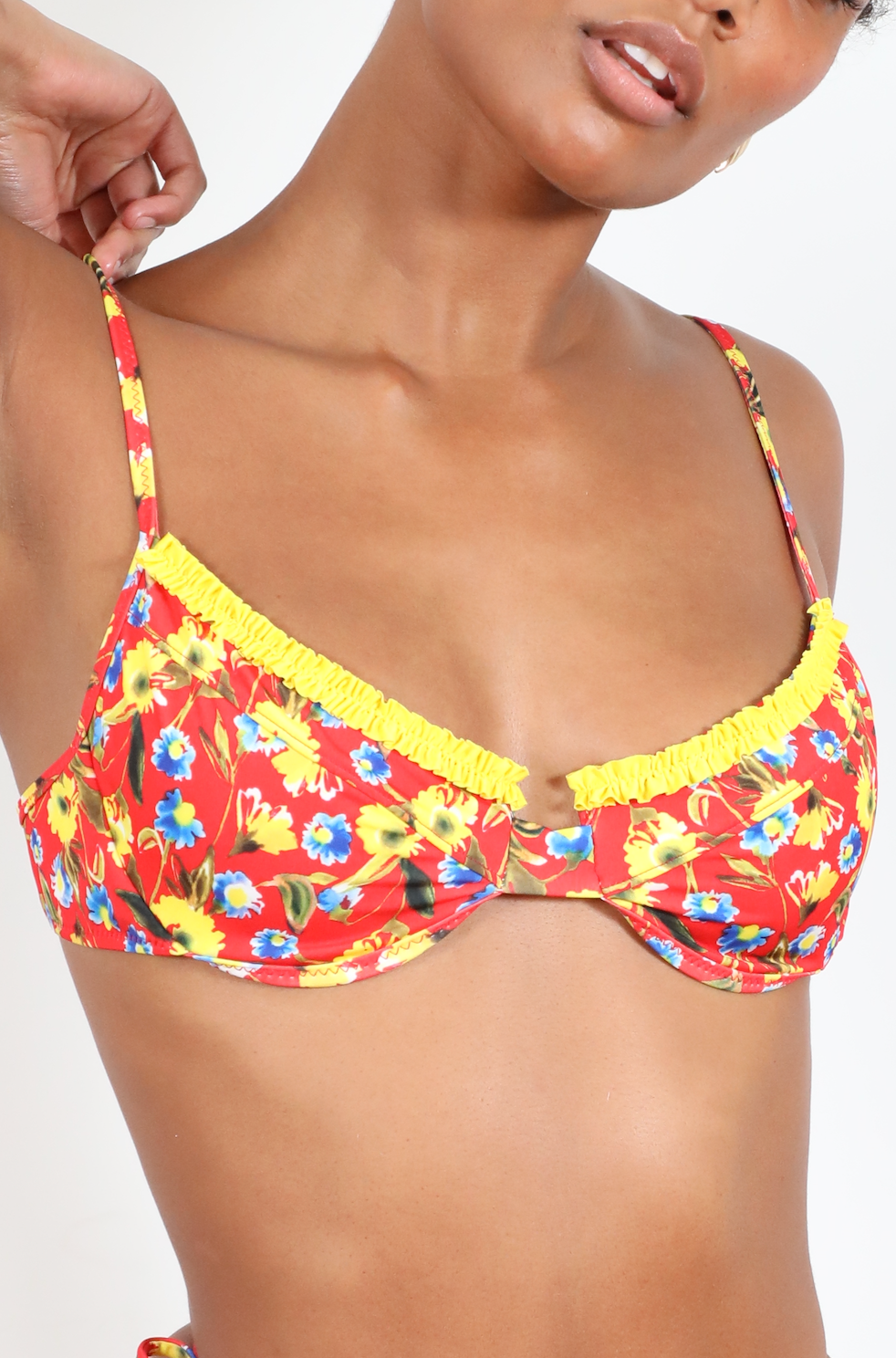 'Rockaway' Ruffled Up Underwire Top