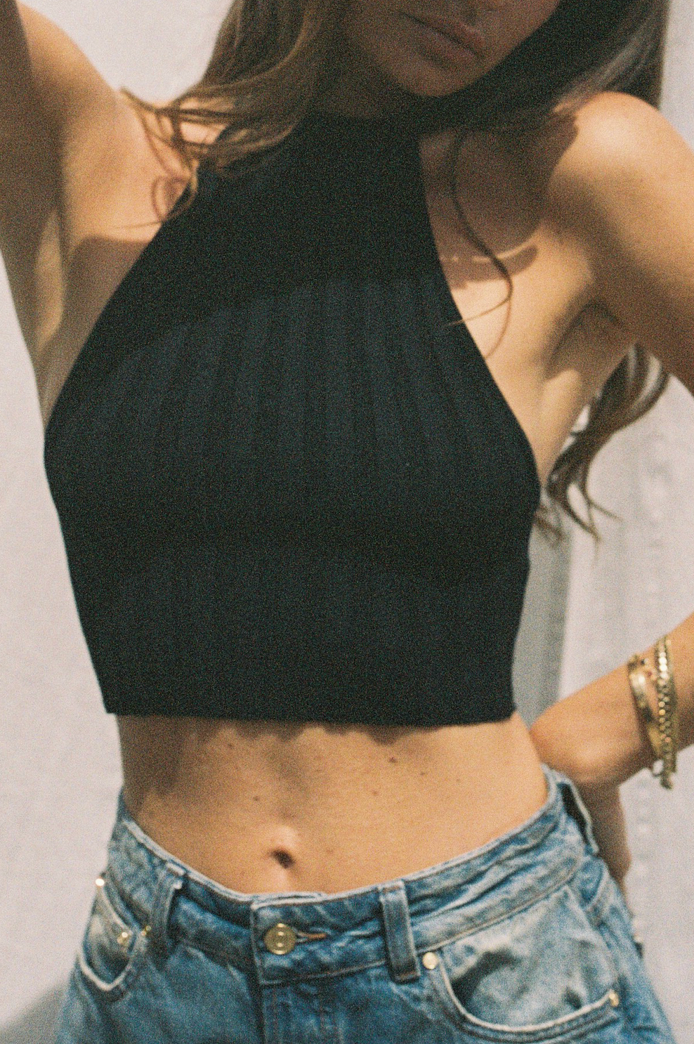 'Black' Grace Knit Top