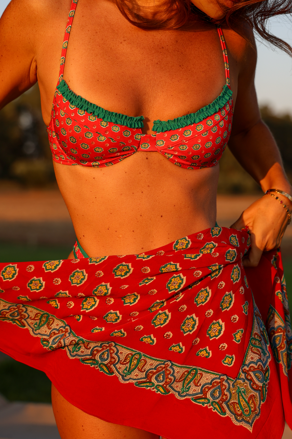 'Fragola' Ruffled Up Underwire Top