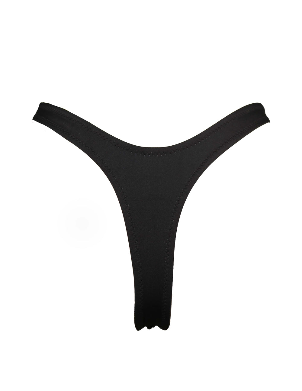 'Black' High Cut Thong Bottoms