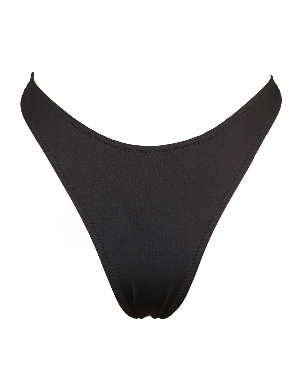 'Black' High Cut Thong Bottoms