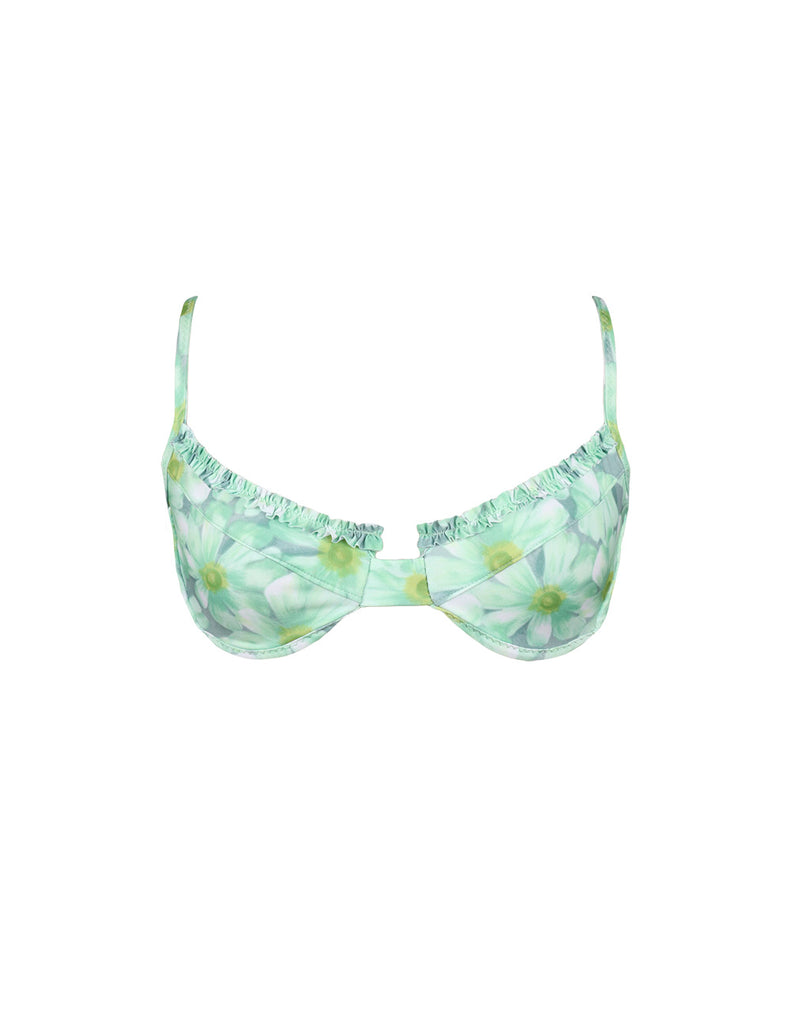 'Miss Saint Kitts' Ruffled Up Underwire Top